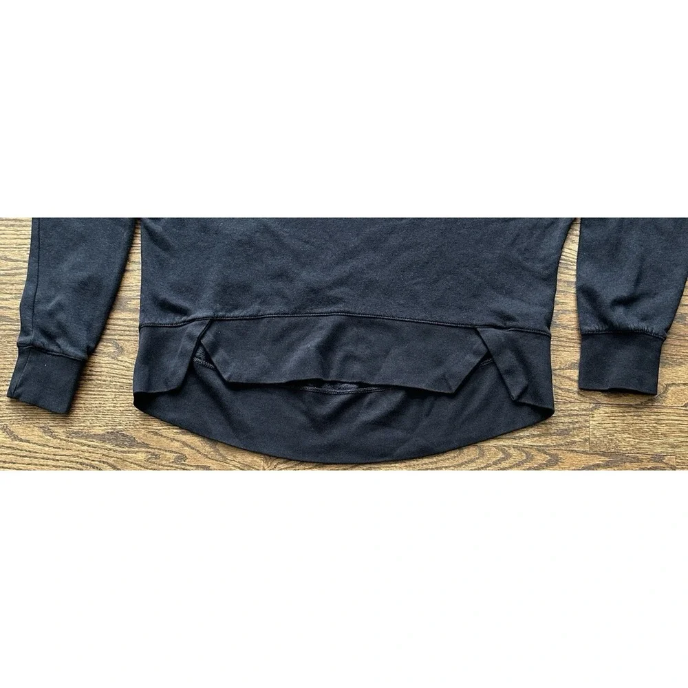 Nike Sportswear Club Womens Black Fleece Crew Crop Sweatshirt XS Pullover